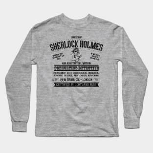 Sherlock Holmes Newspaper Ad Faded Long Sleeve T-Shirt